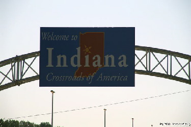 Indiana State Sign