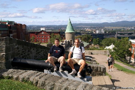 Stadtmeuer Quebec - Peter und Holger