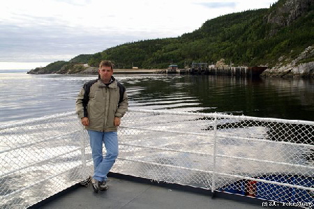 Peter an Bord der Tadoussac Ferry