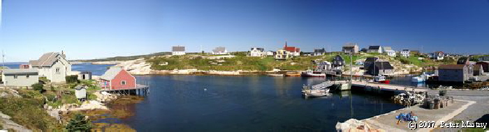 Peggys Cove Hafen Panorama
