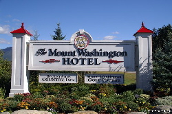 Mt. Washington Hotel Schild